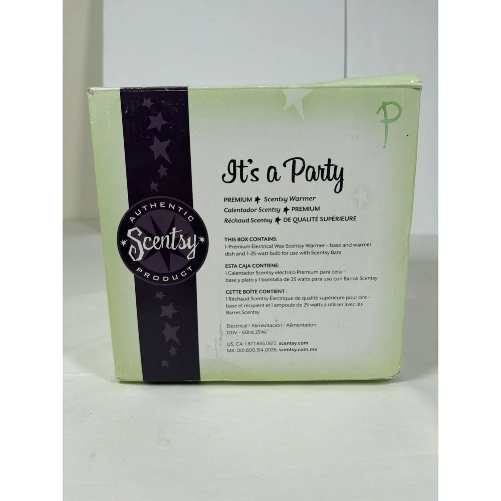 Scentsy It's A Party Wax Warmer Full Size Birthday Cake Retired HTF